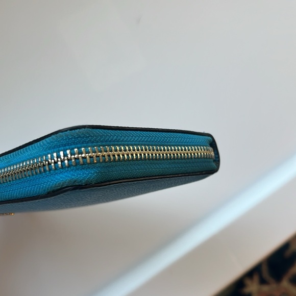 Coach Leather Wallet in Turquoise - Picture 8 of 8